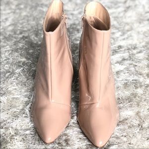 Nude Heeled Booties Sz. 9